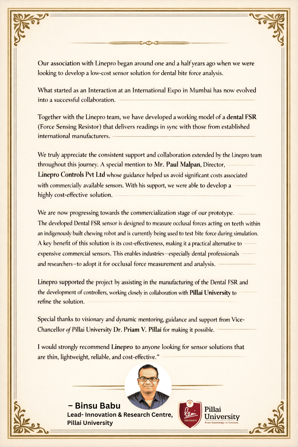 dental force sensors by Linepro